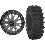 Set of 2 Mounted Wheel and Tire Kit Wheel: 15x7 6+1 4/137 Tire: 33x10-15 8 Ply