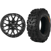 Set of 2 Mounted Wheel and Tire Kit Wheel: 14x7 5+2 4/137 Tire: 26x9-14 8 Ply