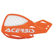 Acerbis Orange/White Uniko Vented Handguards - 2072675321