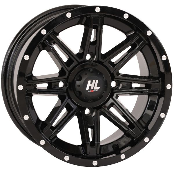 High Lifter 14x7 4/156 4+3 Gloss Black HL22 Wheel 14HL22-1256