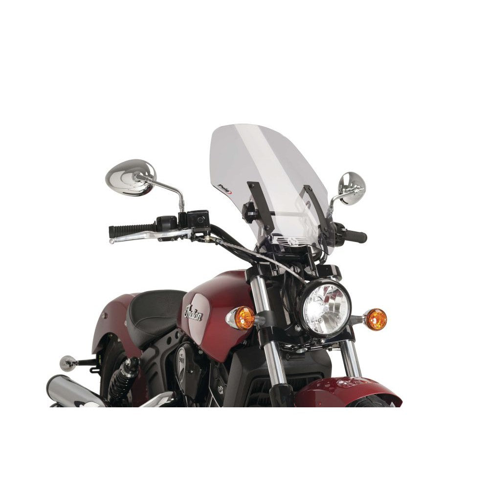 Puig Naked New Generation Adjustable Windshield Smoke - 9386H