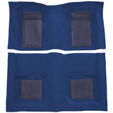 ACC Replacement Carpet Kit For 1969 Ford Mustang Mach I with 4 Medium Blue Inserts Fastback - CHOOSE COLOR