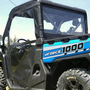 Falcon Ridge Black Canvas Soft Roll-Away Doors And Cold Rated Rear Window With Zipper For CFMOTO UForce 2019-2022