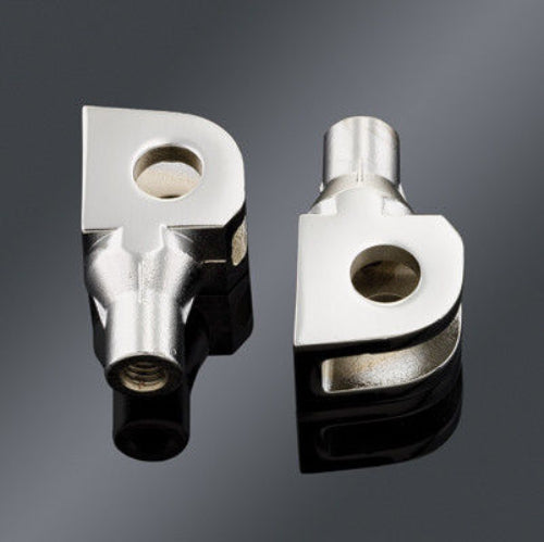 New Kuryakyn Chrome Tapered Footpeg Adapters 8830D1HF
