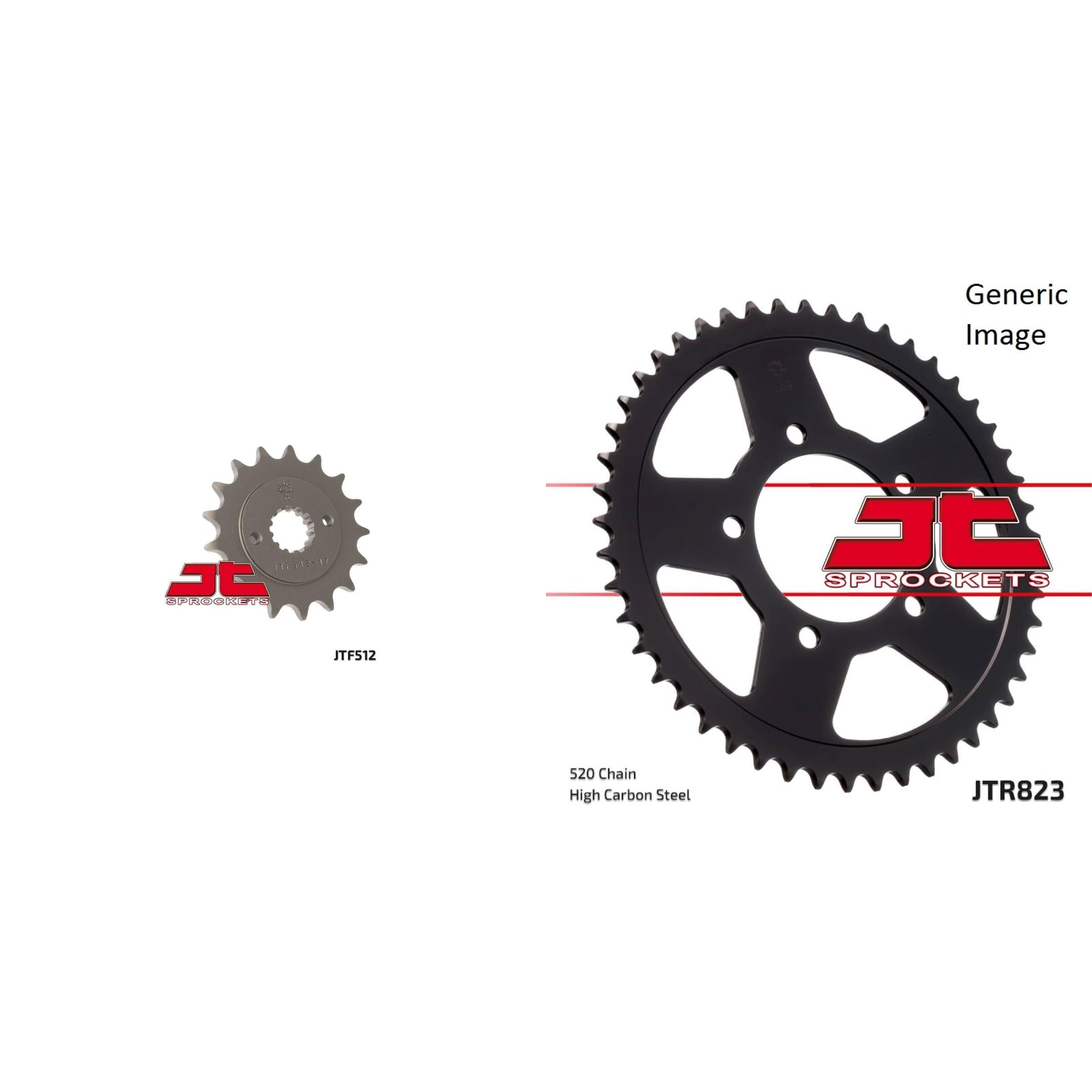 Front & Rear Sprocket Kit fits Street SUZUKI GSX600F Katana 1992-1997
