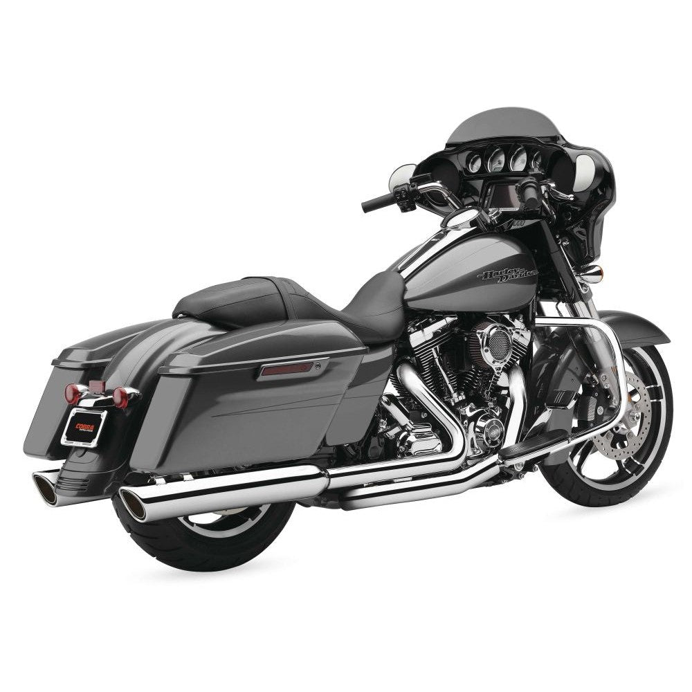 Cobra 909-Twins 4" Slip-on Muffler Chrome - 6106