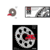 530 Chain Natural, Front & Rear Sprocket Kit for Street HONDA CB400A 1978