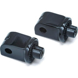 Soportes adaptadores estriados Kuryakyn para cruceros en negro brillante