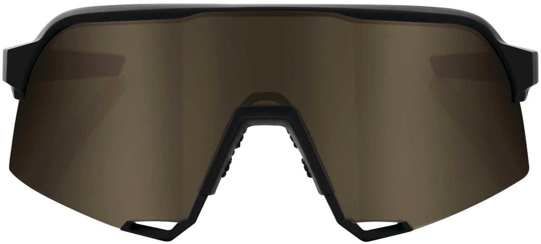 100% S3 Performance Sunglasses Soft TactBlack with Gold Lens - 61034-100-69