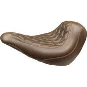 Mustang Wide Tripper Solo Seat Diamond Stitch Brown 83041