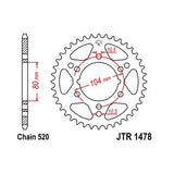 Steel Rear Sprocket 40T for Street KAWASAKI Z750 S 2005-2006