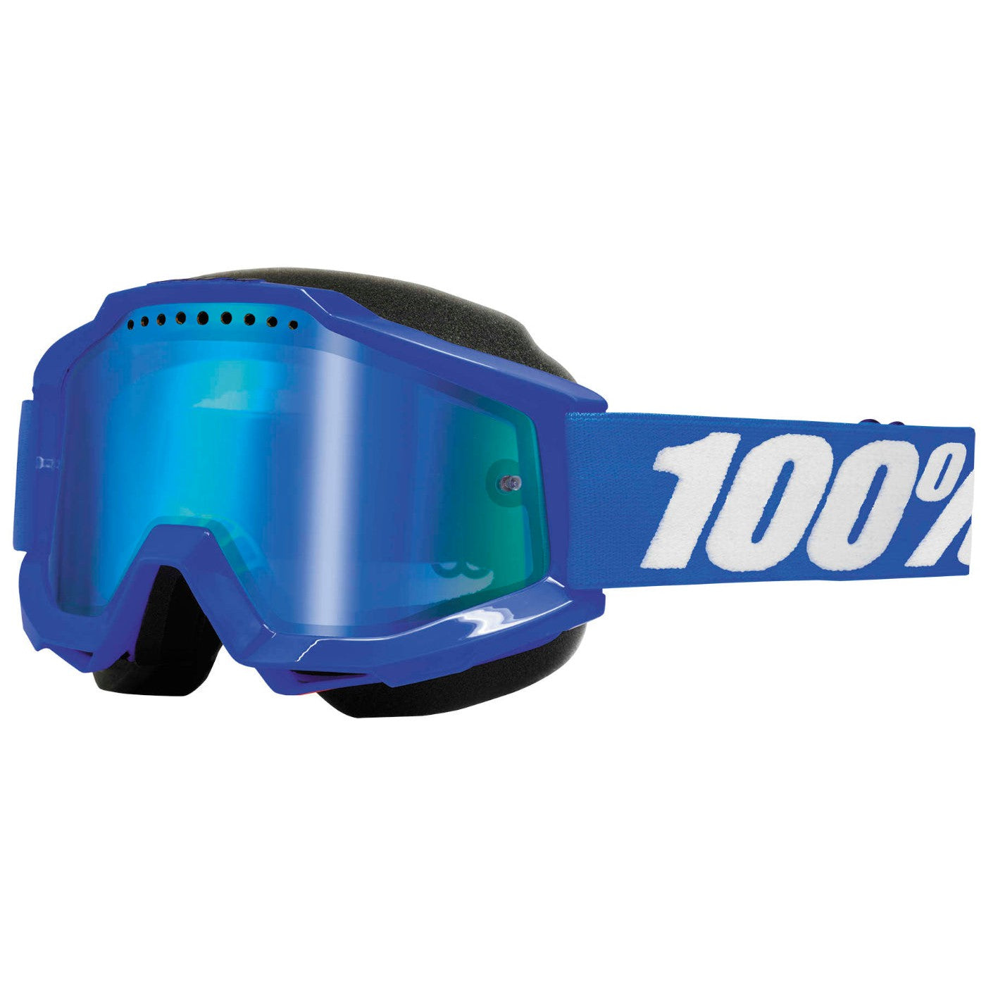 100% Gen1 Accuri Snow Goggles Reflex Blue with Blue Mirror Lens - 50213-002-02