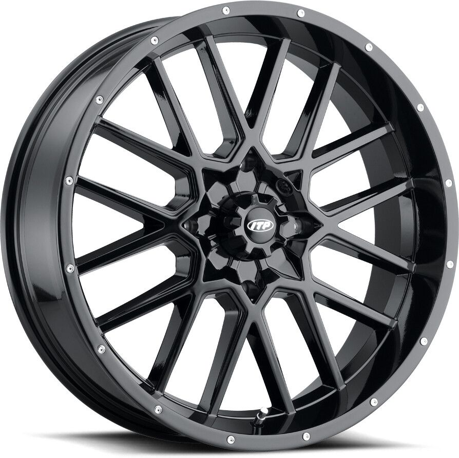ITP Storm Series Hurricane Wheel Matte Black 20x6.5 4/137 4+2.5 2022517705B
