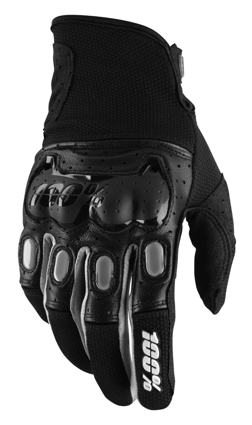 100% Men's Derestricted Gloves Black/Grey