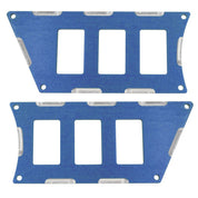 Modquad Switch Plate 6 Slot Blue