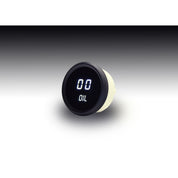 Intellitronix Oil Pressure Gauge in Black Bezel - White