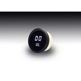Intellitronix Oil Pressure Gauge in Black Bezel - White