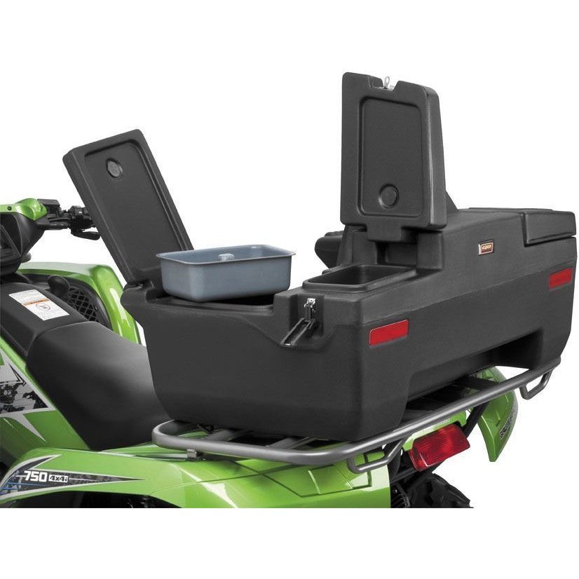 Quadboss ATV Rear Rack Lounger Seat Cargo Storage Trunk Box Passenger Luggage