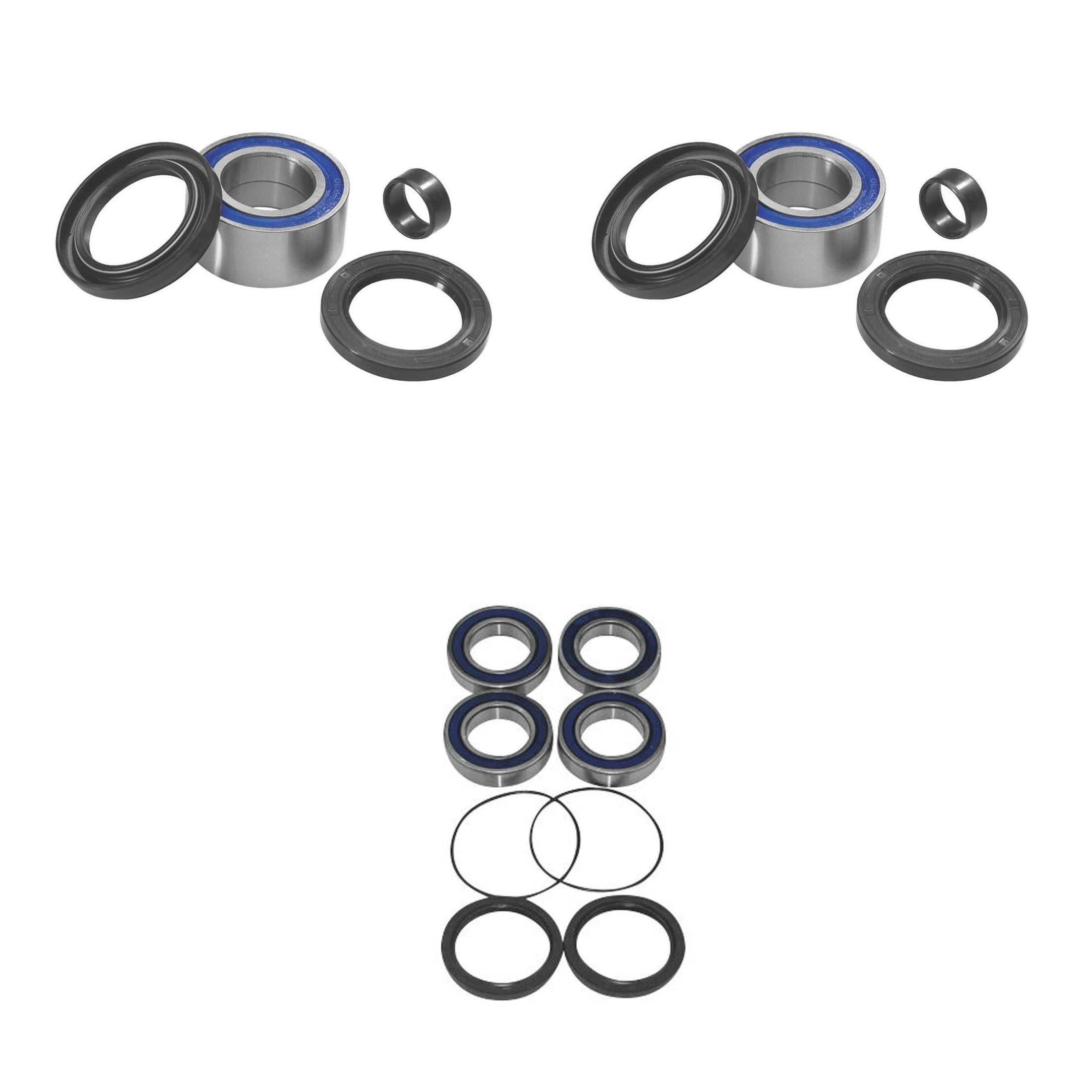 QUADBOSS Front and Rear Wheel Bearing Kits for Suzuki LT-R450 2006-2011