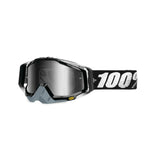 100% Gen1 Racecraft Goggles Abyss Black with Silver Mirror Lens - 50110-001-02
