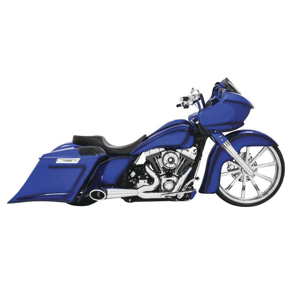 Freedom Performance Turnout 2-into-1 Exhaust Chrome/Black - HD00837