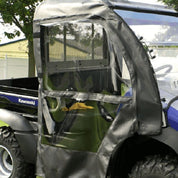 Falcon Ridge Black Canvas Soft Top, Doors and Rear Window With Zipper For Kawasaki Mule 2005-2016