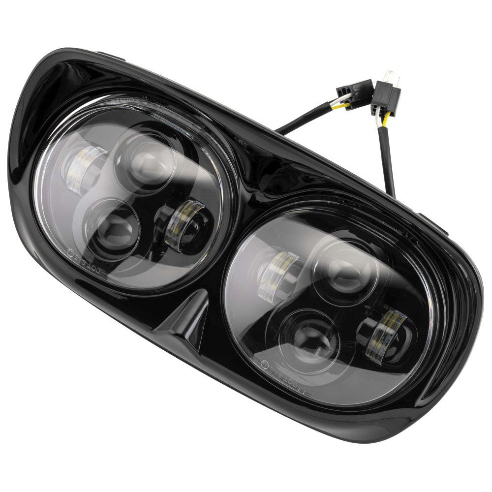 Letric Lighting Headlights For Road Glide Black 80Watt Hi/Lo