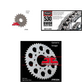 530 BMOR Chain Natural, Front & Rear Sprocket Kit for Street HONDA VFR750F 1986