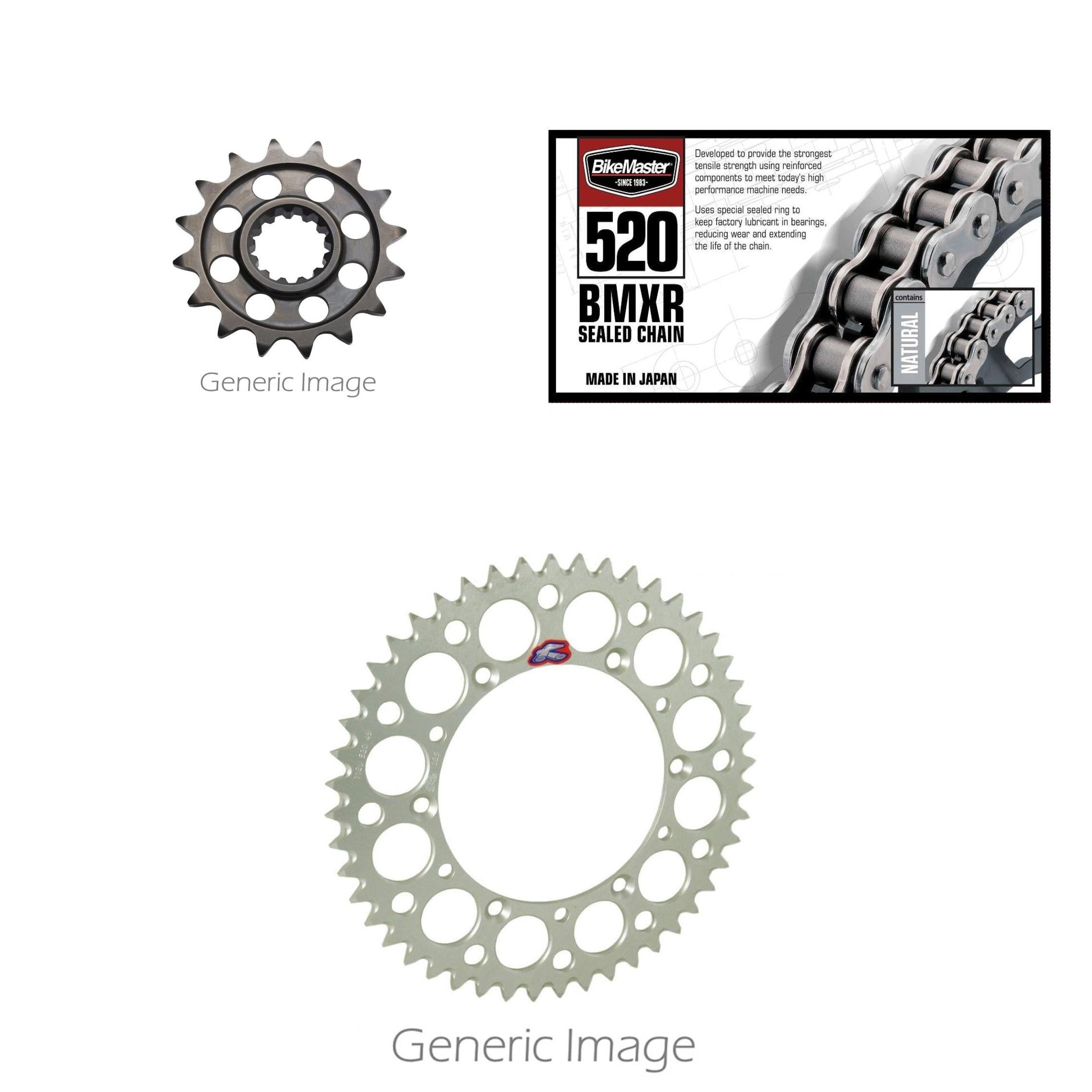 520 BMXR Chain,Front ST & Rear Alum Sprocket Kit GSX-R600 520 Conversion 11-17