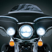 Kuryakyn Front Phase 7 LED Headlamp Headlight Upgrade Harley Bagger Touring 2249