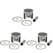 3 Piston Kits POLARIS INDY 650, SKS- 648cc ('88-93) 67.75MM