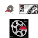 520 BMXR Chain Nat,Front & Rear Sprocket Kit KAW ZX600 Ninja ZX-6R 2007-2012