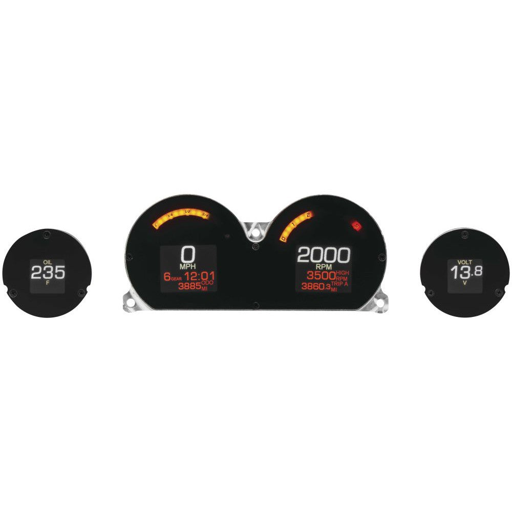 Dakota Digital MLX Series 4 Gauge Set Chrome - MLX-8414