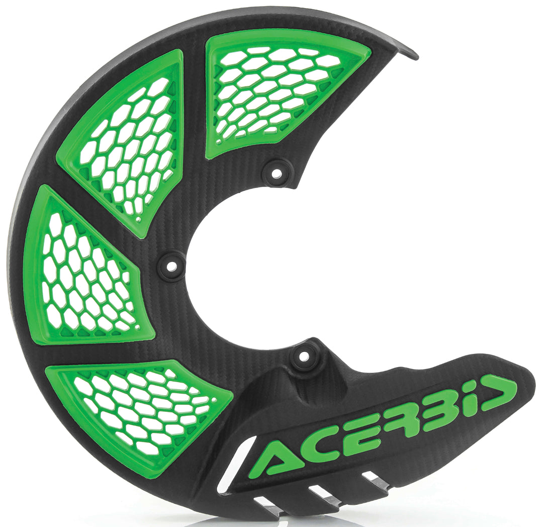 Acerbis Black/Green X-Brake Vented Disc Cover - 2449491043
