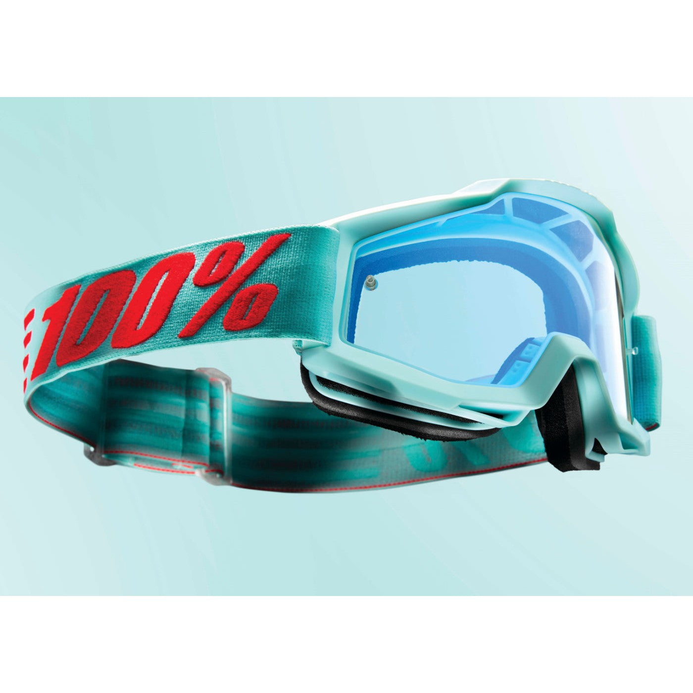 100% Gen1 Accuri Goggles Maldives with Blue Flash Lens - 50210-288-02