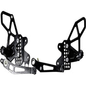 SUZUKI GSXR600 / GSXR750 Vortex RS582K Adjustable Rear Set Version 2 Black