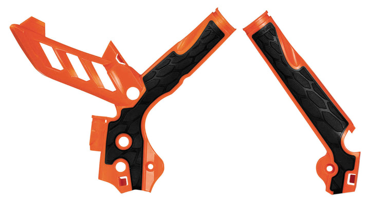 Acerbis Orange/Black X-Grip Frame Guard - 2374251008