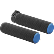 Arlen Ness Knurled Blue Cable Grips 07-335