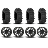 Llantas System 3 ST-3 con beadlock simulado en negro mate de 18" y neumáticos XM310 para barro extremo [35x9.5-18]