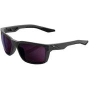 100% Daze Sunglasses Soft Tact Midnight Mauve with Purple Lens - 61030-053-78