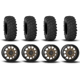 Ruedas System 3 ST-5 de aluminio bronce/negro mate de 15" y neumáticos XTR370 [30x10-15]