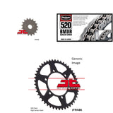 520 BMXR Chain Natural, Front & Rear Sprocket Kit for KAWASAKI EX500A 1987-1993