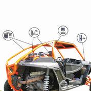 High Lifter Custom Cage Bung and Bracket Kit For 2 Seat Models For Polaris Models HL-CBBK-P-001
