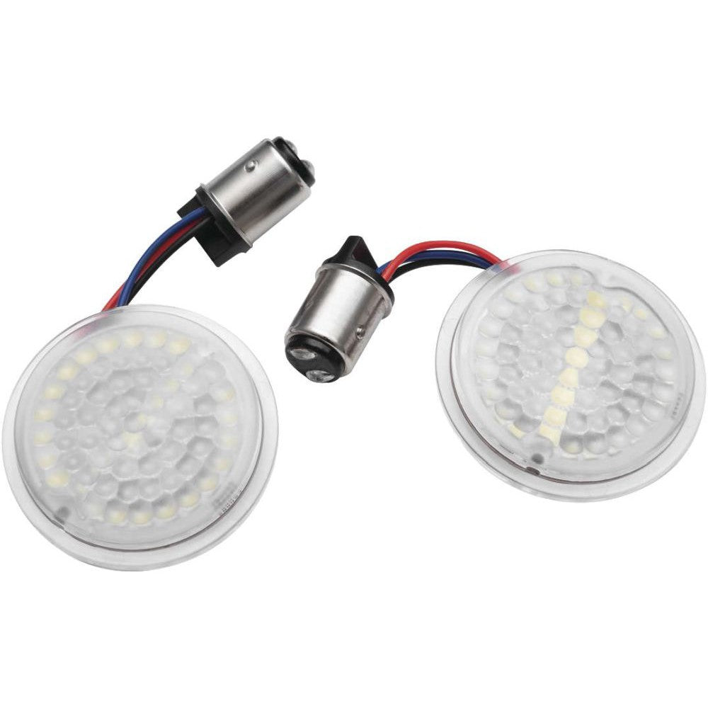 Kuryakyn LuminEZ LED Front Turn Signal Inserts for Harley-Davidson Black