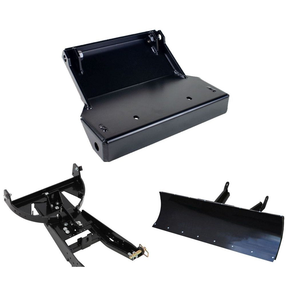 Denali Black UTV Snow Plow Kit For Yamaha Wolverine RMAX2 1000 2020-2021
