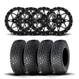 ITP Tornado 15" Matte Black Wheels And Tenacity Tires [32x10R-15]