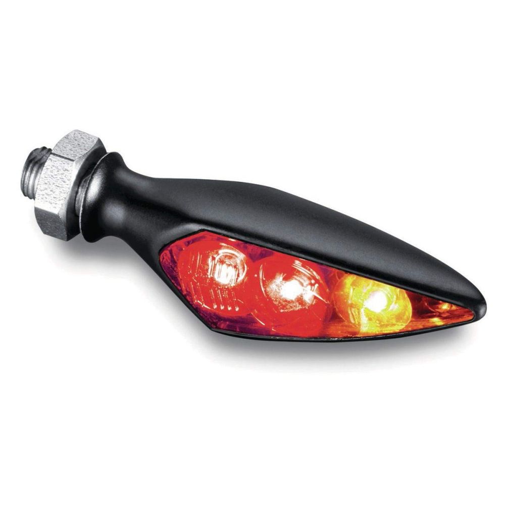 Kuryakyn Micro Rhombus Marker Lights Rhombus S Satin Black 2854