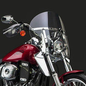 National Cycle Clear SwitchBlade Chopped Quick Release Windshield With Mount Kit, Straight Forks For Harley FXDWG 2006-08,2010-17