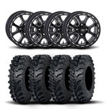 ITP Tsunami 15" Matte Black Wheels And MT911 Tires [32x10-15]