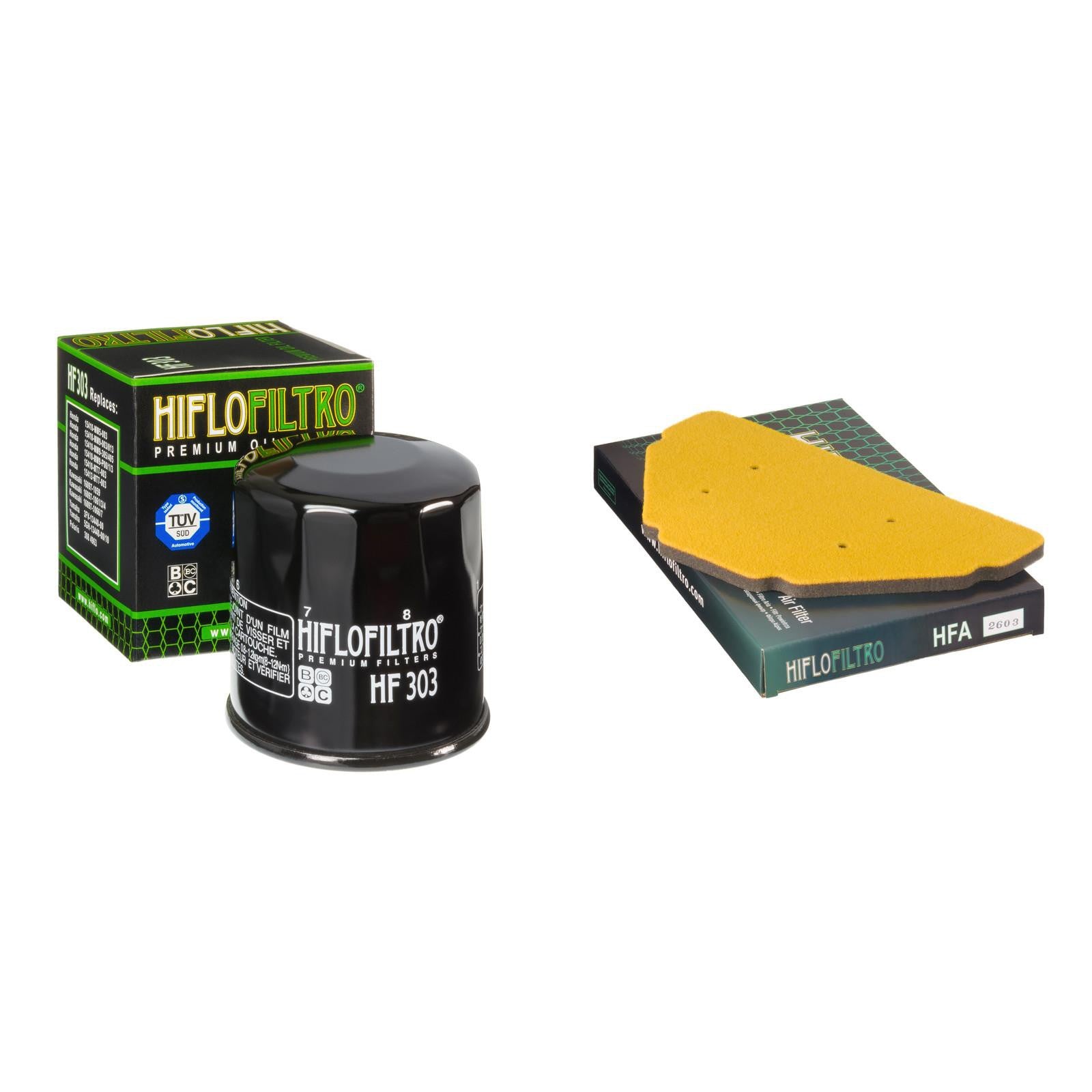 HIFLO FILTRO Oil and Air Filter Kit for KAWASAKI ZX600 F1-F3 ZX6-R Ninja 95-97